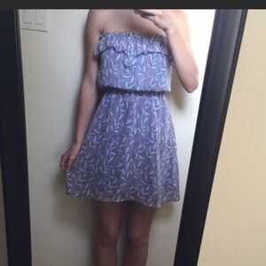 Floral Strapless Dress